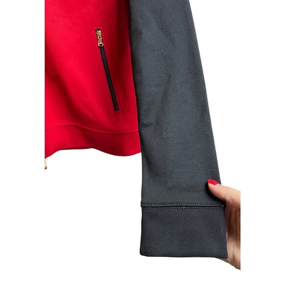 Lauren Active Ralph Lauren Red Black Track Jacket Medium - Picture 9 of 11